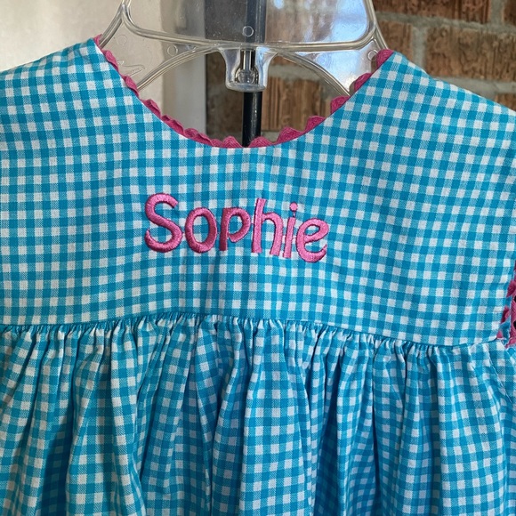 Banbury Cross Girls a monogrammed “Sophie” Dress size 6 - Picture 6 of 13